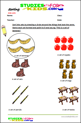 Sorting worksheets for preschool and kindergarten pdf | studiesforkids.com